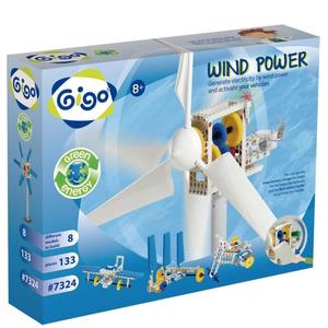 进口台湾智高gigo儿童益智玩具风力发电实验7324儿童积木拼插模型