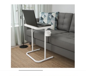 现货宜家比约高森简约电脑桌子支架可调节高度折叠桌边桌笔记本桌