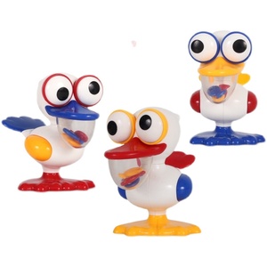 儿童扭扭乐关节可转动仿真动物玩具认知小动物小鸟眼睛可动红蓝嘴