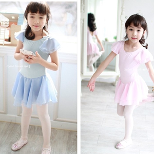 韩国进口儿童舞蹈演出练功服装 女童芭蕾裙 芭蕾跳舞裙薄纱裙