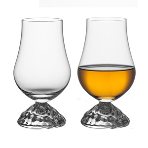 独立酒评人设计 日式东方品酒杯闻香威士忌杯标准ISO酒杯富士山脚
