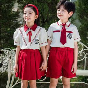 小学生校服夏装儿童班服套装一二三年级夏季幼儿园园服英伦风夏天