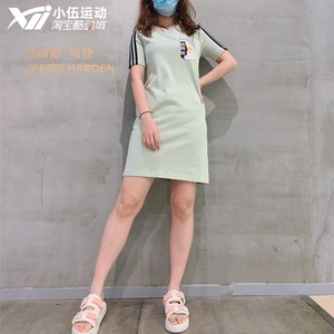 Adidas/阿迪达斯三叶草夏季新品女子运动连衣裙T恤HA4720 HA4719