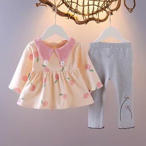 婴儿童装春季女宝宝洋气套装1-3岁女童春秋小女孩衣服公主两件套2