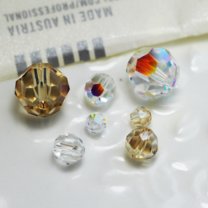 正品奥地利水晶5000菠萝珠456/10mm圆形地球珠diy串珠散珠子材料