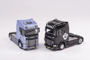 1/64 GCD scania 斯堪尼亚 S730 拖头 合金  车模 注意非87比例