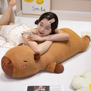 卡皮巴拉抱枕女生睡觉专用床上抱睡公仔长条枕毛绒玩具布娃娃玩偶