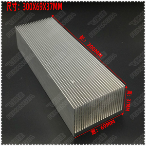 功放散热片铝制型材 密齿散热器优质模块散热板300*69*37MM
