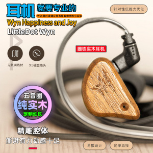 小不点 Little Dot Cu-Wyn 入耳式五音圈低音耳机 圈铁结合实木HIFI耳塞 天王星 海王星 IE80S UM30 W40