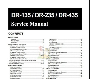 特灵通ALINCO DR-135_235_435 电台对讲机维修手册图纸原厂清晰版