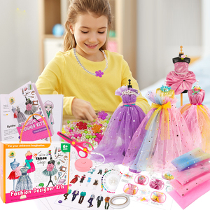 出口儿童手工制作服装设计diy材料包女孩礼物娃娃衣服制作玩具
