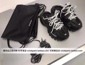 Vclub正品代购 Balenciaga巴黎世家21夏新上黑色时尚露脚跟休闲鞋