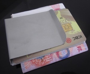 韩国创意多功能 商务银行卡包 钞票夹 纸币夹 金属钱夹 票夹