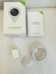原装配件360智能摄像机D606小水滴1080pUSB充电线充电器头双面贴