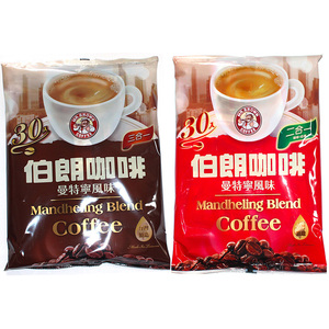台湾进口伯朗咖啡曼特宁风味 速溶咖啡粉 二合一三合一30小包