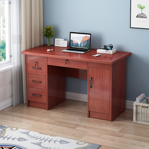 木工板全实木办公桌小书桌生态板台式电脑桌家用学生写字台1.2米