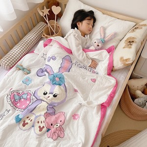 日本代购婴儿空调被卡通儿童夏薄棉被子幼儿园午睡小猪佩奇被四季