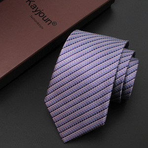 KAYJOUN 男 正装商务紫色商务宽版9.5cm 休闲8cm 桑蚕丝领带