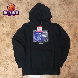 李宁卫衣男BAD FIVE篮球系列宽松连帽套头运动卫衣AWDP359-2