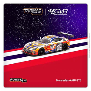 TW 1:64 奔驰AMG GT3 24 Hours of SPA 55号跑车合金汽车模型收藏