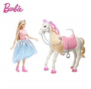 芭比娃娃Barbie梦幻公主和马驹女孩过家家玩具生日六一礼物多关节