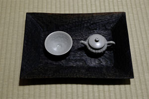 日本木作家 村上圭一 手作长方茶盘
