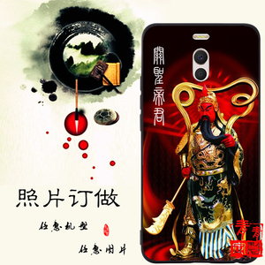 魅族Note6手机壳全包MX5中国风pro6财神武圣关公3E魅蓝U20保护套