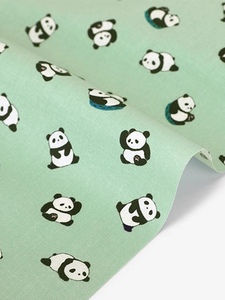 韩国花型布料40支府绸衬衫包袋手工DIY面料舒适透气纯棉熊猫