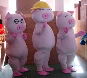 三只小猪卡通人偶服装表演