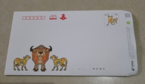 10个邮局标准自带邮票5.4元的邮资信封可邮寄挂号信封540分信封