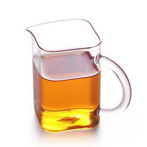 250ml方形矩型公道杯手工艺耐高温玻璃茶海功夫茶具四方个性时尚
