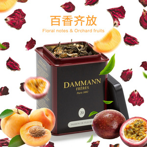 DAMMANN 百香果白茶法国进口Passion de Fleurs玫瑰杏子香下午茶