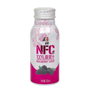 桑裕NFC非浓缩果汁饮料百分百纯石榴汁桑果汁208ML8装饮品枇杷汁