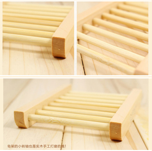 台湾肥皂架梯形天然木制皂盒 荷木皂托防水