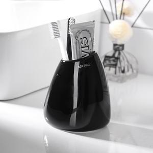 SPIRELLA/丝普瑞欧式创意亮面陶瓷浴室牙刷架套装 卫生间牙具座