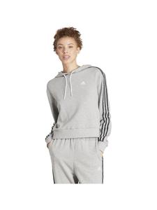 阿迪达斯Adidas Essentials 代购灰色连帽套头卫衣女子24新款专柜