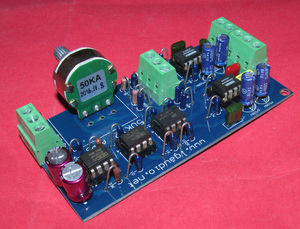 2.1声道前级线路板，立体声基础上加重低音分频信号输出LG194B