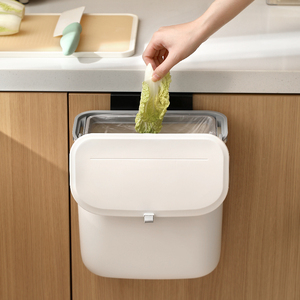厨房专用垃圾桶挂式家用大容量橱柜壁挂柜门卫生间纸篓厨余杂物桶