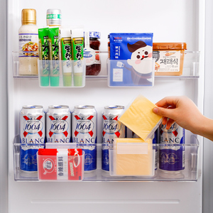 日本进口nakaya冰箱侧门调料收纳盒厨房冰箱门整理神器挂式置物架
