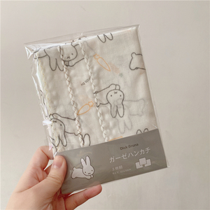 史努比夏季出口日本原包装纯棉新生宝宝双层纱布方巾手帕口水个月