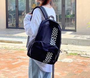 新款Vans格子双肩包漫威联名万斯史努比书包男女学生背包电脑包潮