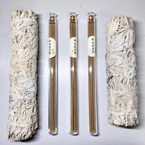 白鼠尾草线香长21cm细香 美国加州正品香草精油清理空间房间 香熏