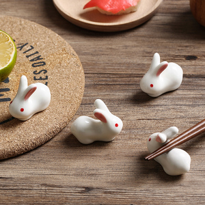 居家家日式筷子架创意家用筷托餐具陶瓷筷子收纳托枕放筷子的架子