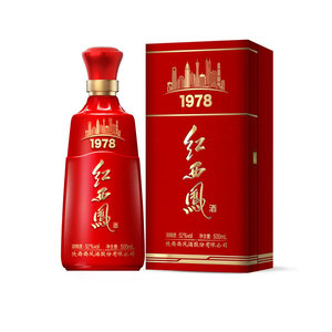 52度红西凤1978*1瓶新品红西凤/西凤酒1978红西凤新品1978西凤酒