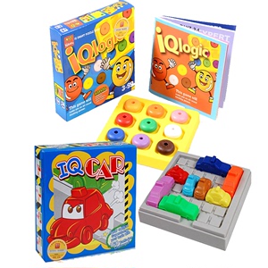 Nibobo 奶宝宝组合2套玩具盒装九色逻辑定位棋+赛车突围160题玩具
