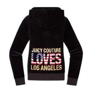 正品 Juicy Couture 爱在洛杉矶天鹅绒休闲上衣外套 JG008544特价