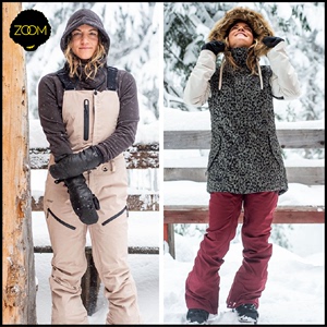ZOOM滚雪球 美国 VOLCOM 女款单板滑雪服滑雪裤套装防风保暖防水