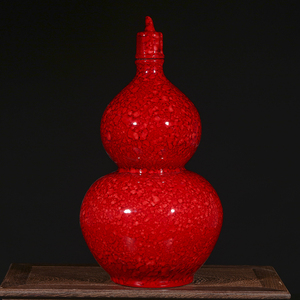 景德镇陶瓷器葫芦中式复古中式花瓶摆件家居客厅酒瓶博古架玄关