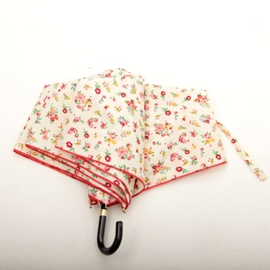 日本单唯美小碎花弯钩轻量太阳伞晴雨两用折叠便携遮阳伞文艺森女