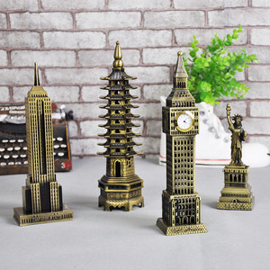 巴黎埃菲尔铁塔摆件世界地标建筑模型创意客厅电视酒柜家居装饰品